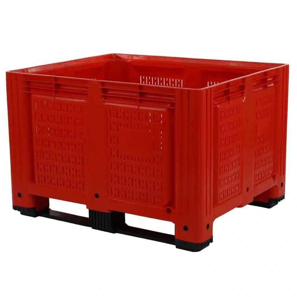 Economy Plastic Vented Side Pallet Box
