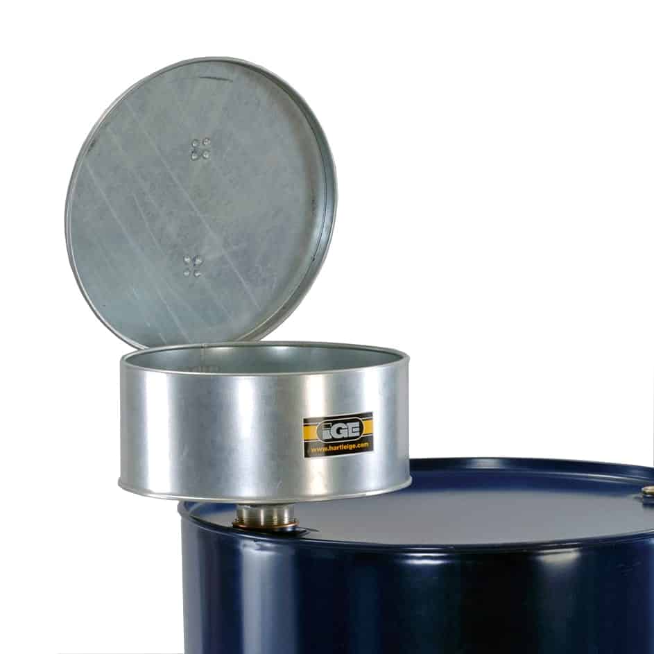 Galvanised Steel Lidded Safety Funnel