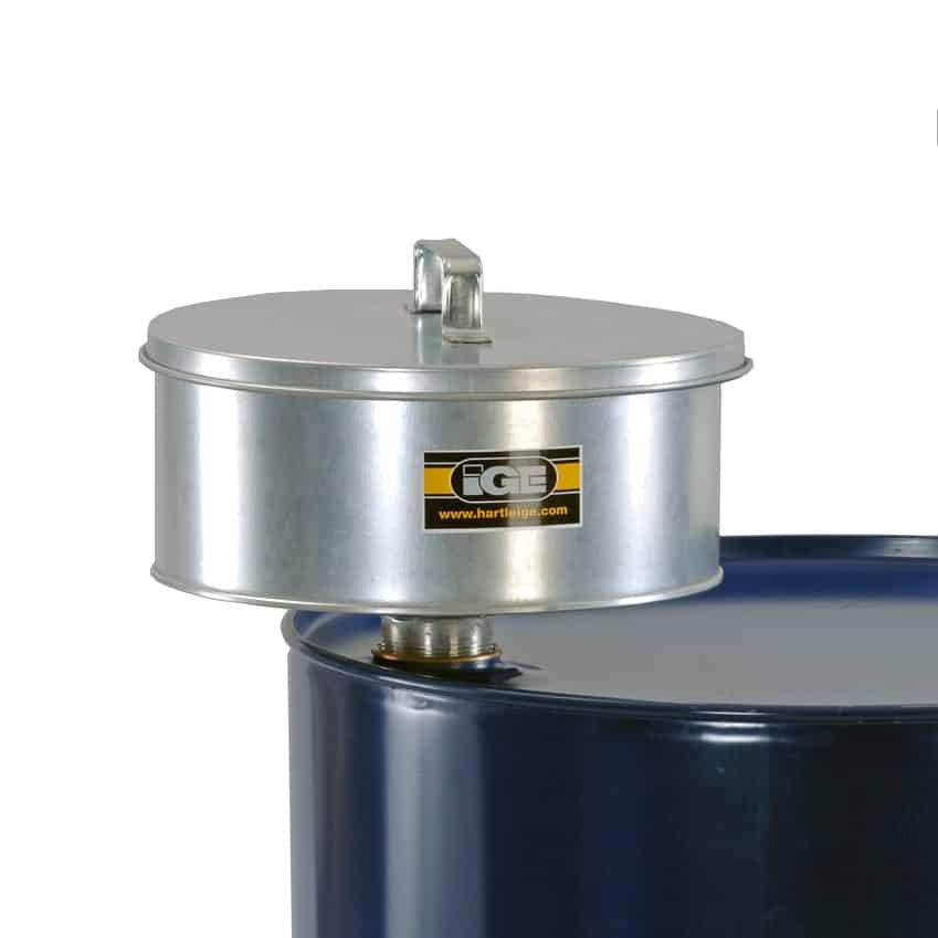 Galvanised Steel Lidded Safety Funnel