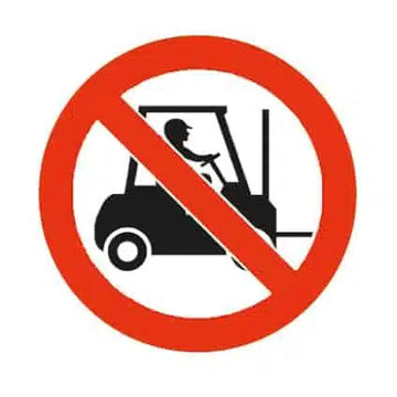 No Forklift Trucks Floor Marker