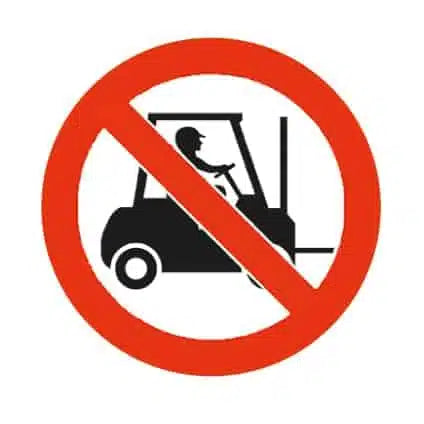 No Forklift Trucks Floor Marker
