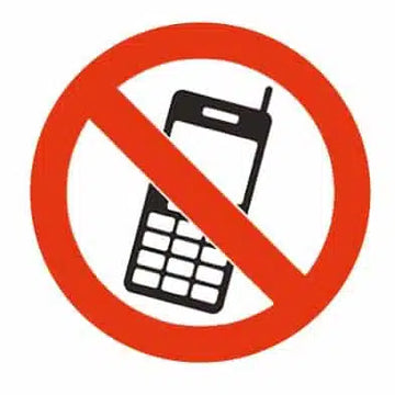 No Mobile Phones Floor Marker