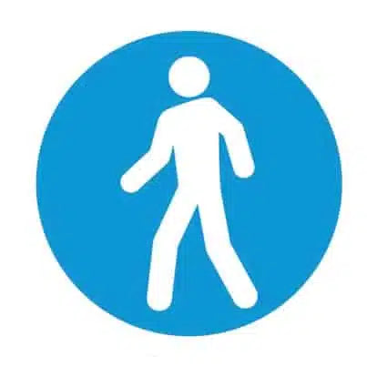 Walking Man Floor Marker