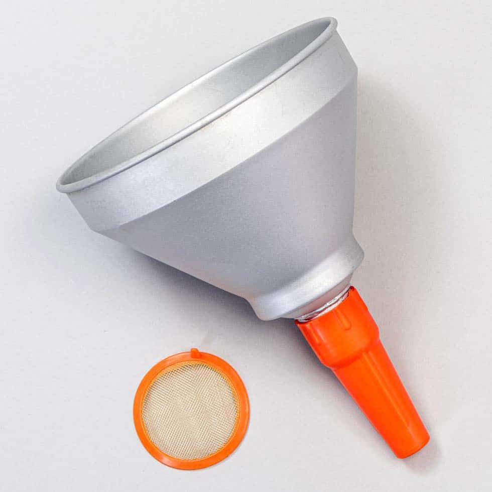 6 Inch Metal Funnel With Plastic Spout