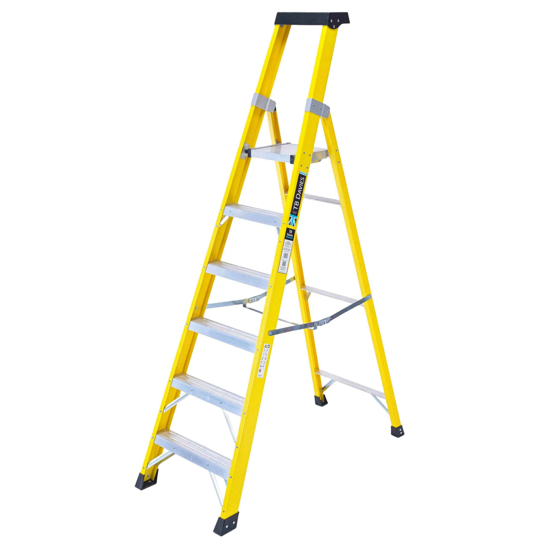 Fibreglass Platform 6 Tread Step Ladders