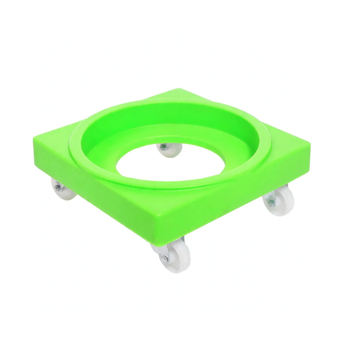 Food grade plastic dolly in lime green