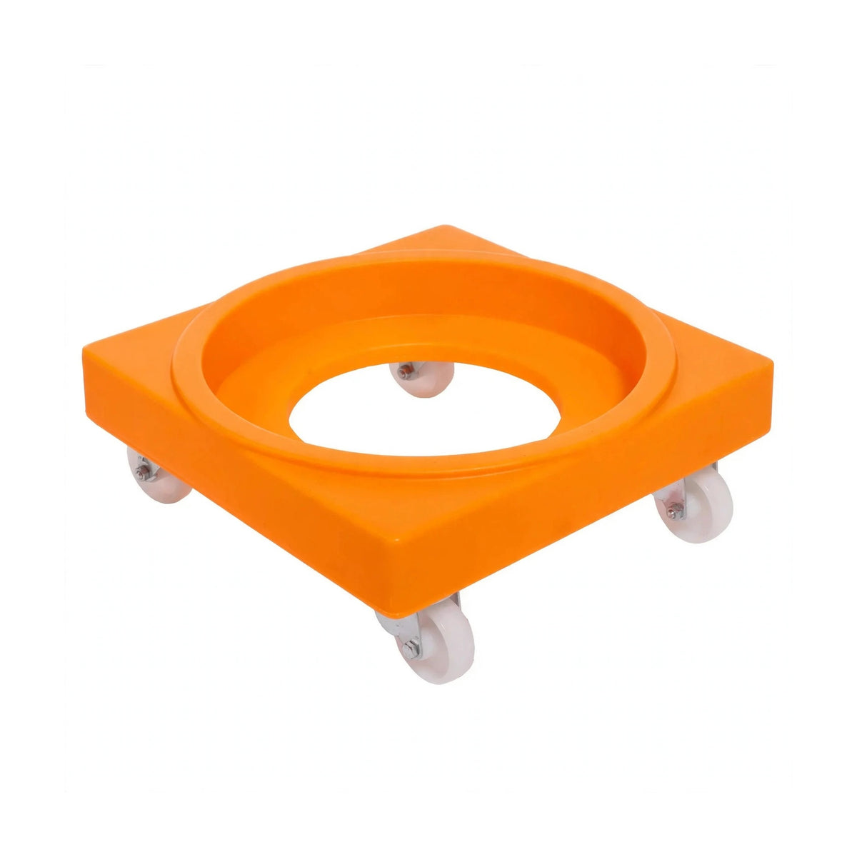 Food grade plastic dolly in orange