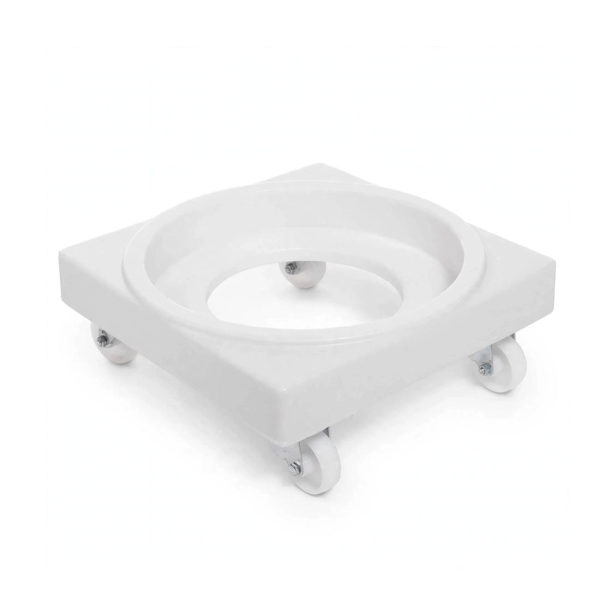 Food grade plastic dolly in white
