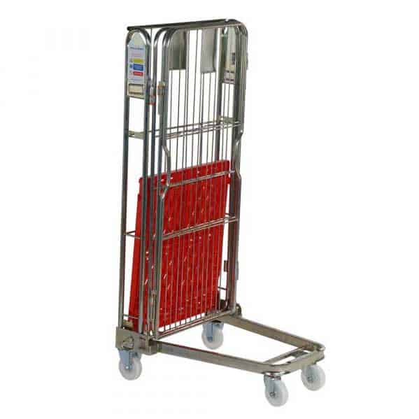 Four Sided Rod Infill Plastic Base Roll Pallet