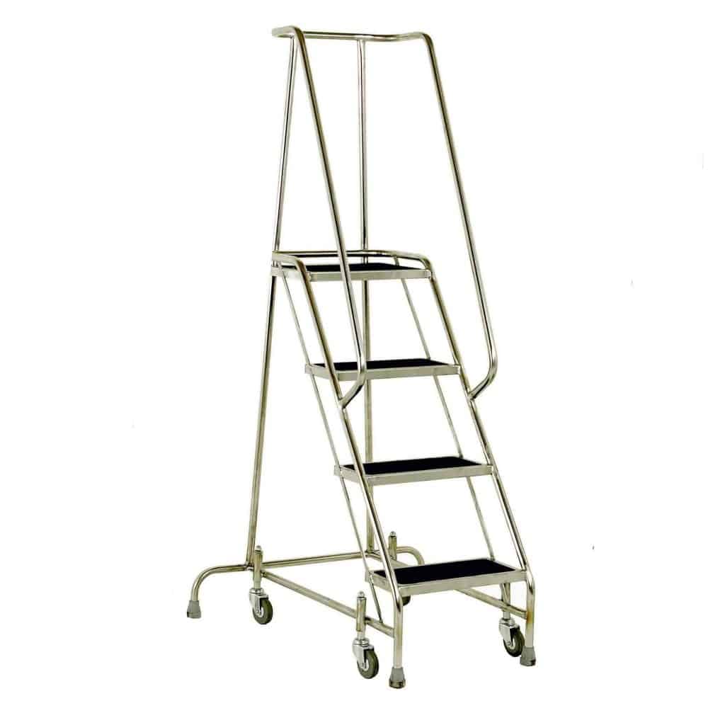 Four Tread Stainless Steel Steps