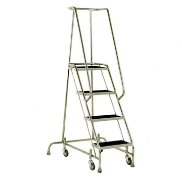 Four Tread Stainless Steel Steps