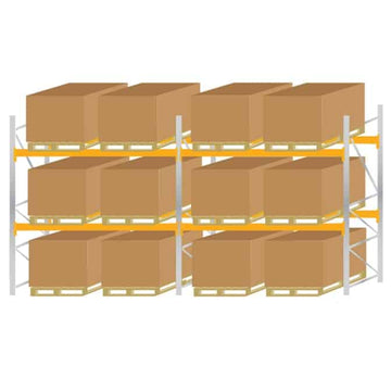 Galvanised Steel Pallet Racking Kit 1 3000mm High