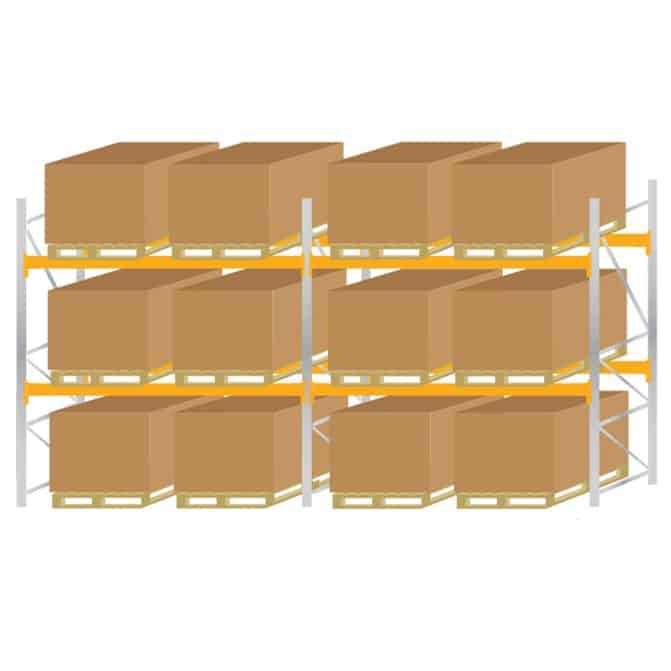 Galvanised Steel Pallet Racking Kit 1 3000mm High