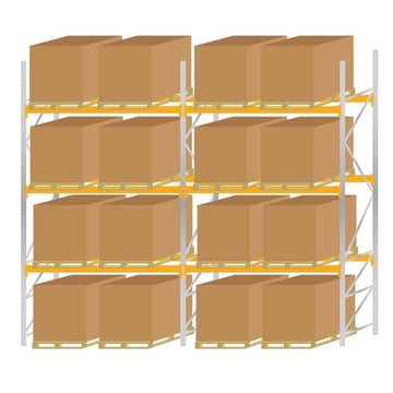 Galvanised Steel Pallet Racking Kit 3 5000mm High
