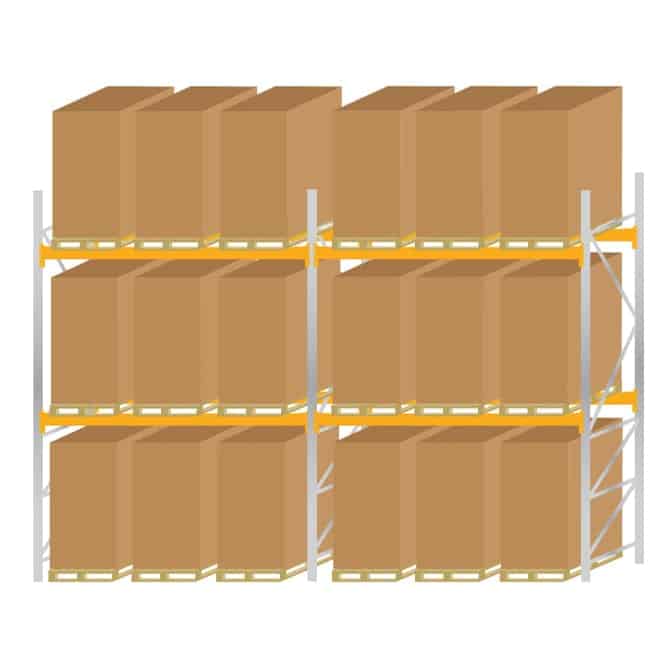 Galvanised Steel Pallet Racking Kit 5 4000mm High