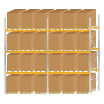 Galvanised Steel Pallet Racking Kit 6 5000mm High