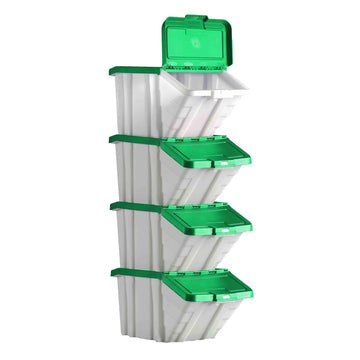 Topstore Multi-functional Containers with Green Lids