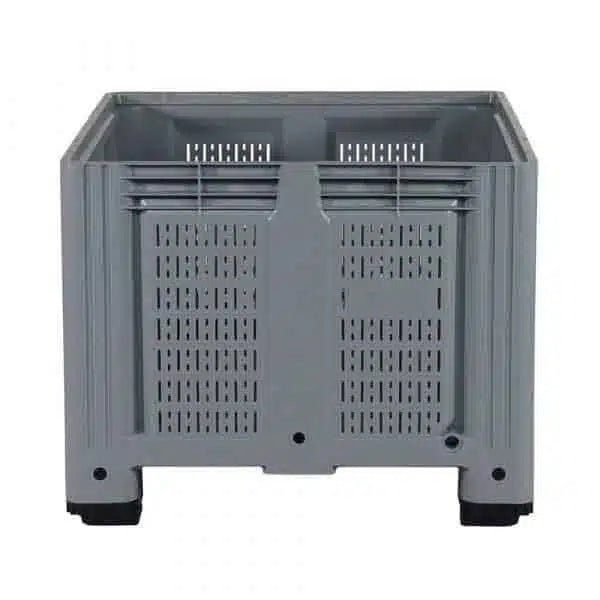 Grey Plastic Vented Side Pallet Box