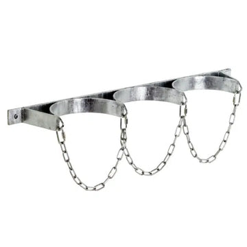 3 Cylinder Galvanised Wall Storage Racks