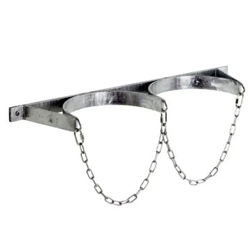 2 Cylinder Galvanised Wall Storage Racks