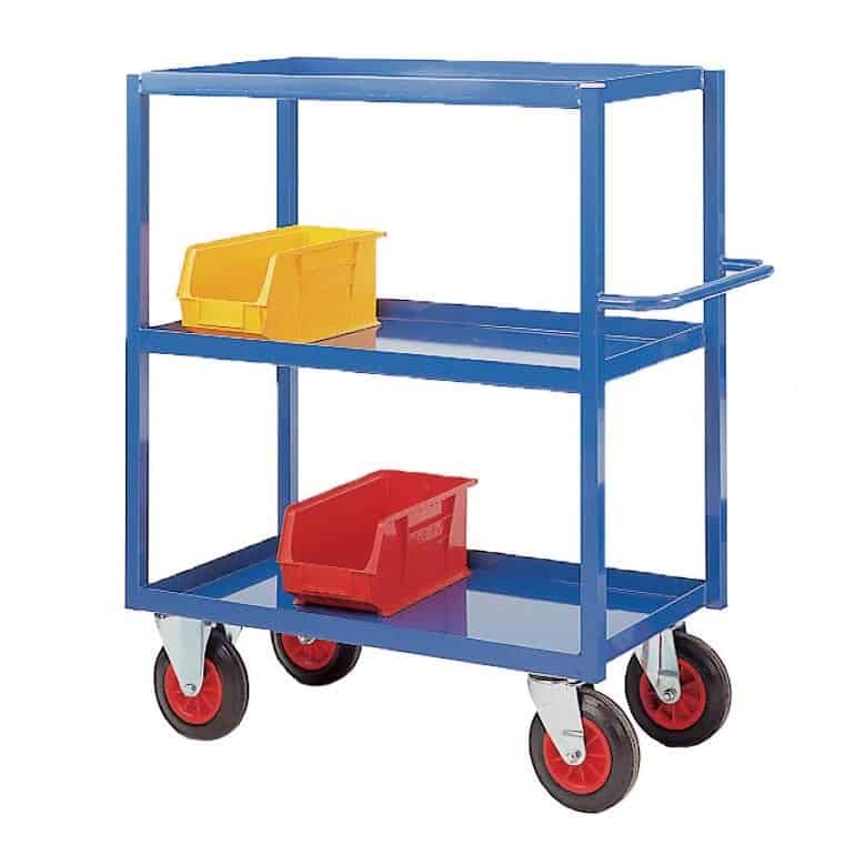 Heavyweight Steel Tray Trolley 1200mm High