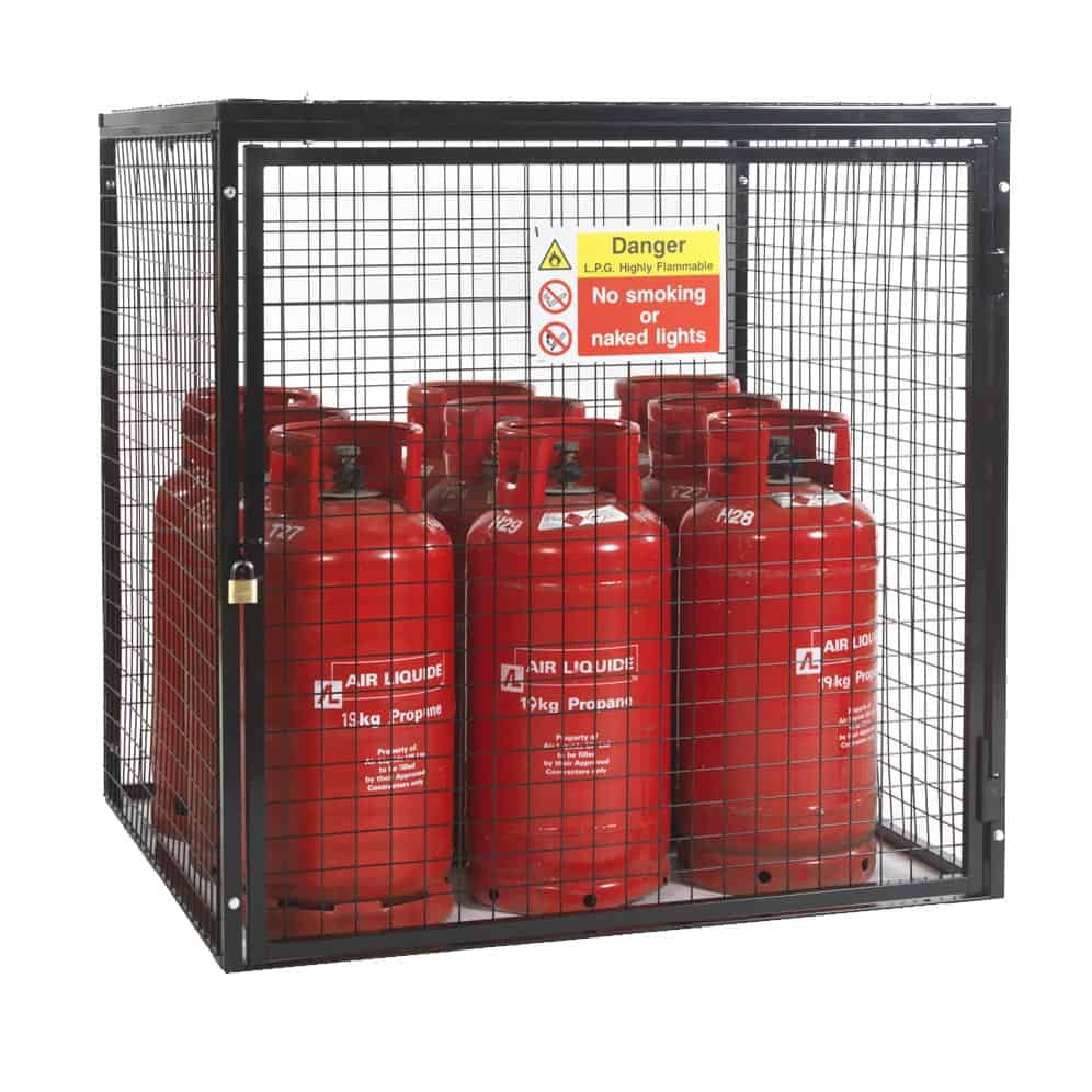 Hot Dip Galvanised Gas Cage H1200 x W1200 x D1200mm