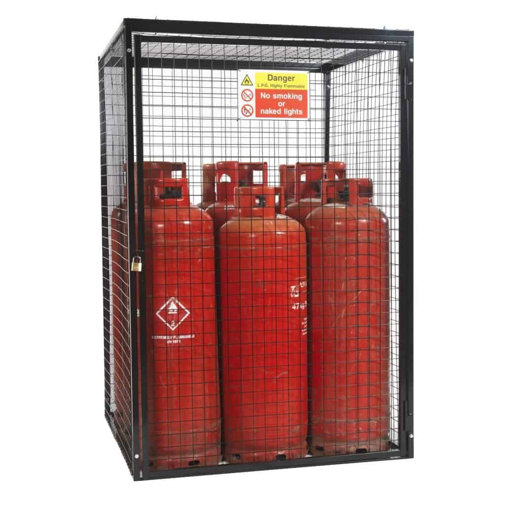 Hot Dip Galvanised Gas Cage H1800 x W1200 x D1200mm