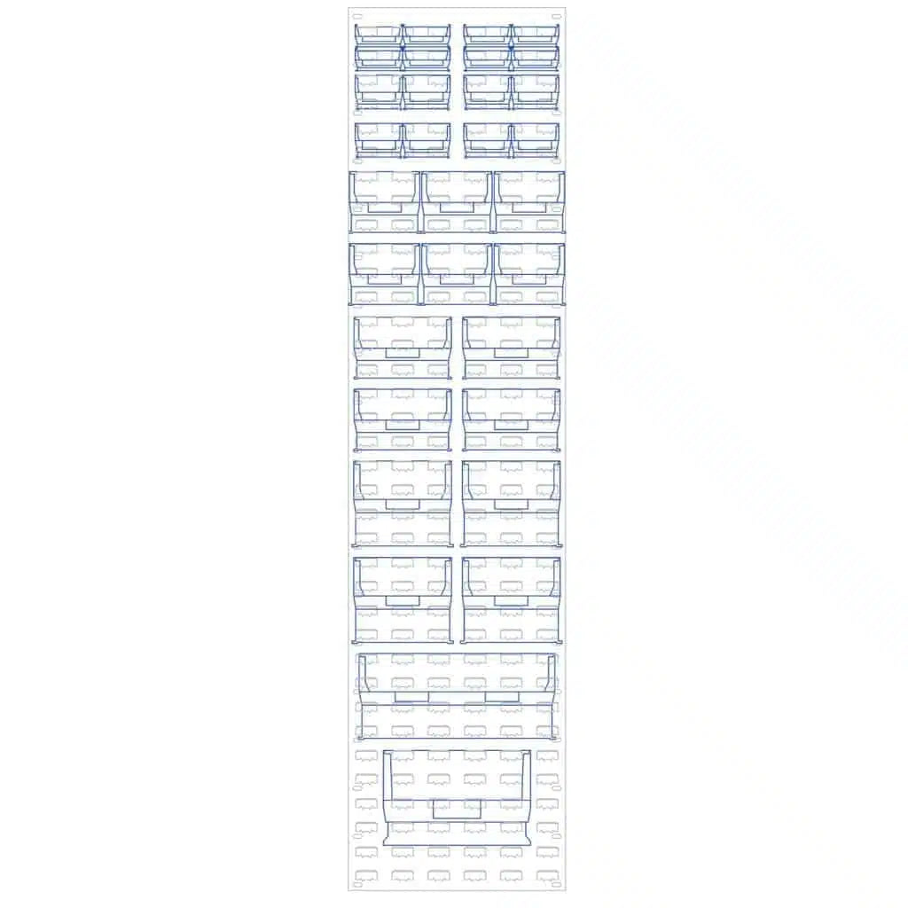 TP10 Imperial Louvred Panel H641 x W457mm