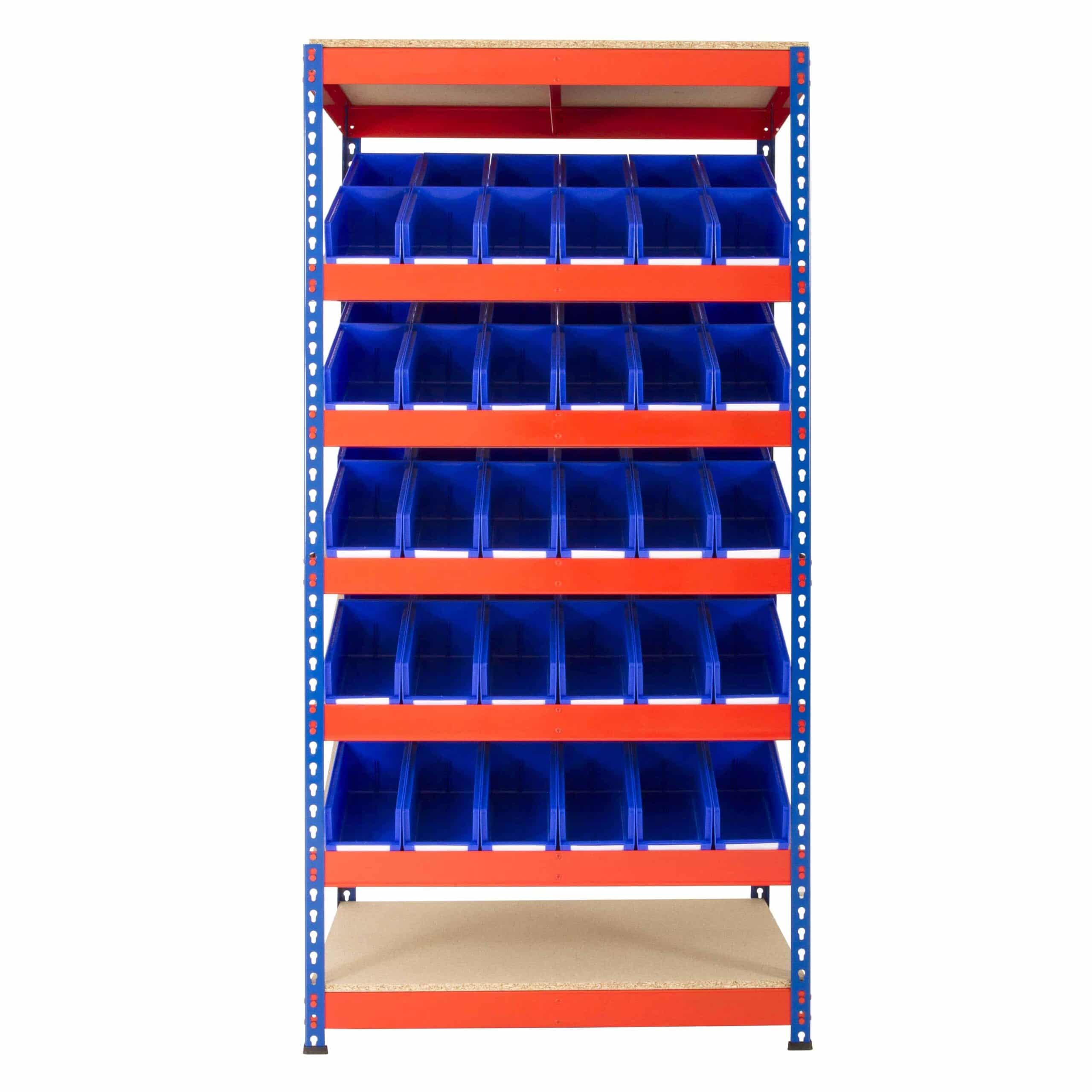 Rivet Racking Kanban Plastic Bin Shelving