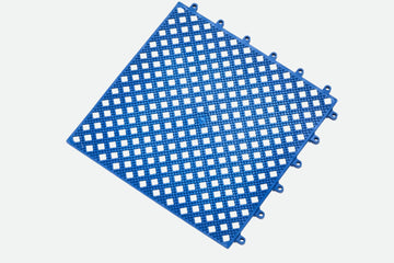 Kumfi Tile PVC Interlocking Matting Blue
