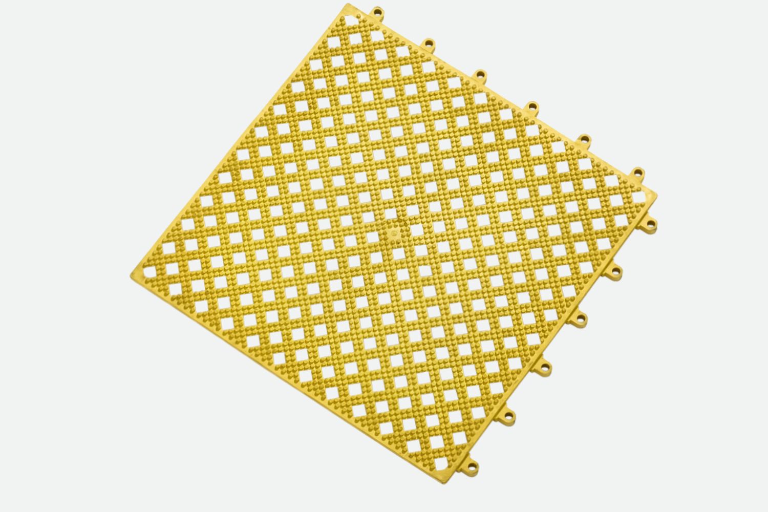 Kumfi Tile PVC Interlocking Matting Yellow
