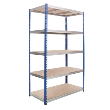 Kwikrack boltless shelving bay with adjustable shelves