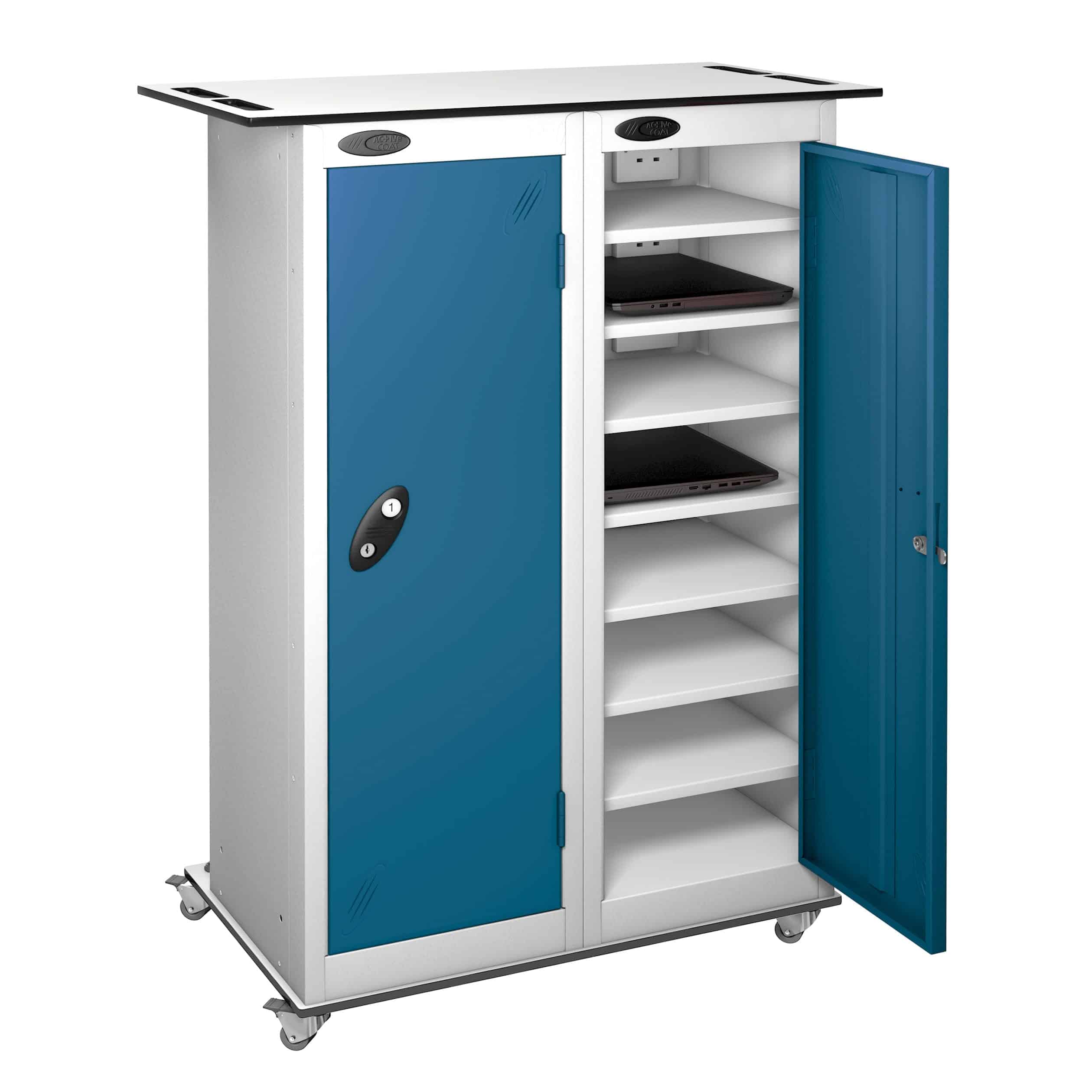 Lapbox 16 Shelf Charging Trolleys