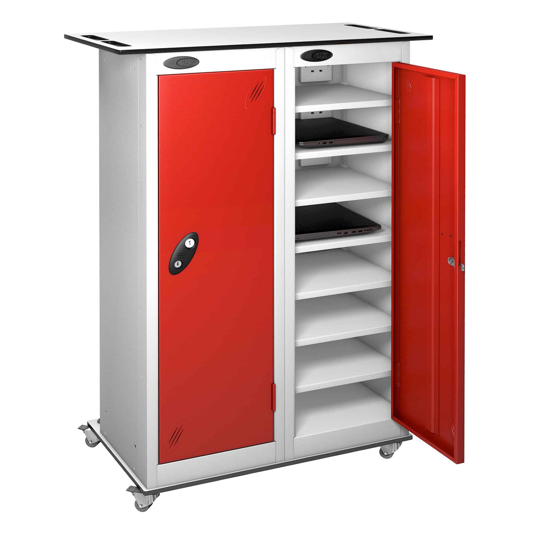 Lapbox 16 Shelf Charging Trolleys