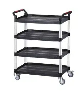 Large Utility Tray Trolley with 4 Shelves