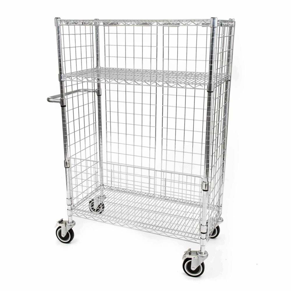 Chrome Wire Laundry Carts
