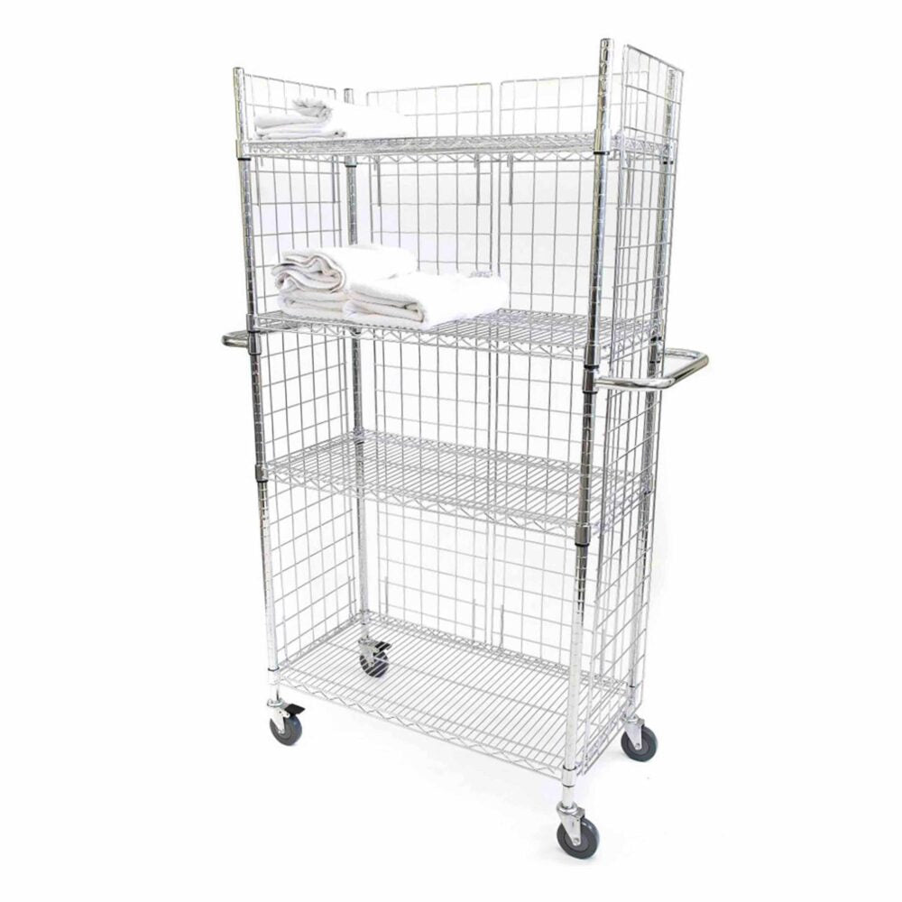 Chrome Wire Linen Carts