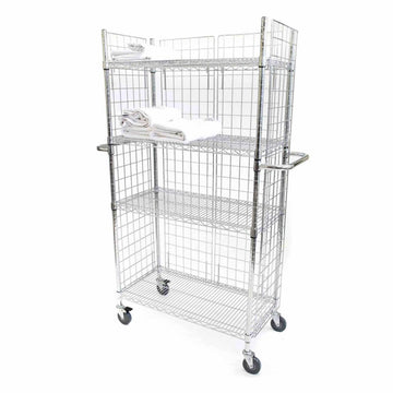 Chrome Wire Linen Carts