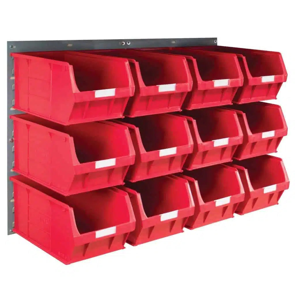 Wall Mounted Louvre Panel Kit 1 With Barton TC Bins