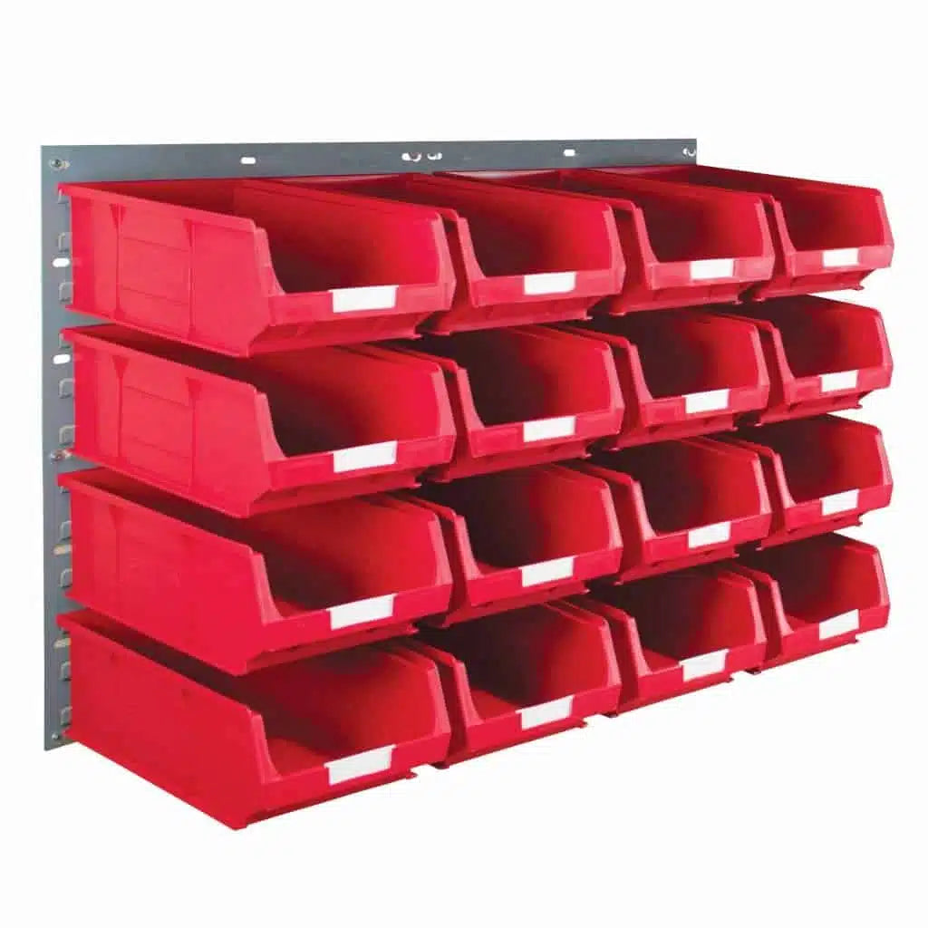 Wall Mounted Louvre Panel Kit 1 With Barton TC Bins