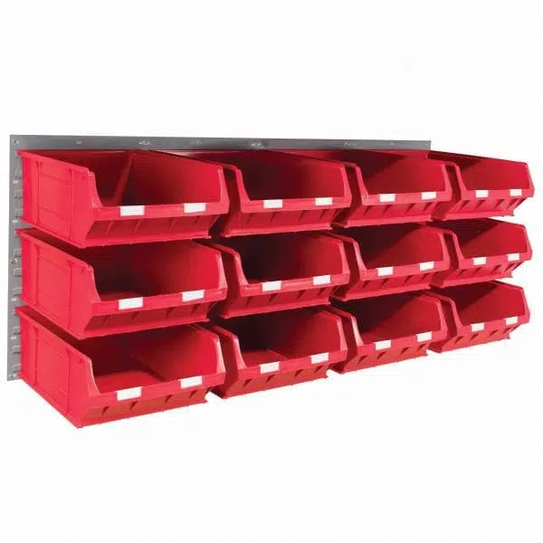 Wall Mounted Louvre Panel Kit 3 With Barton TC Bins