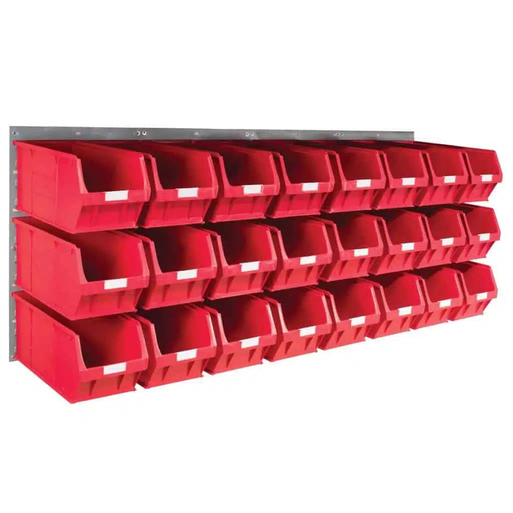 Wall Mounted Louvre Panel Kit 3 With Barton TC Bins