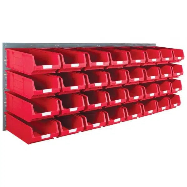 Wall Mounted Louvre Panel Kit 3 With Barton TC Bins