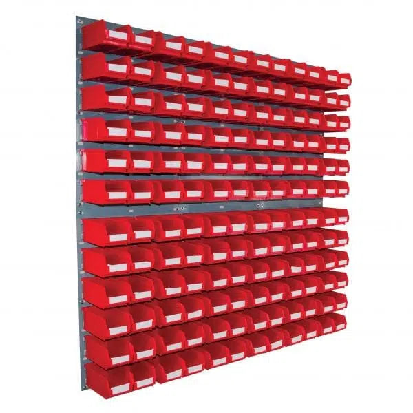 Wall Mounted Louvre Panel Kit 4 With Barton TC Bins