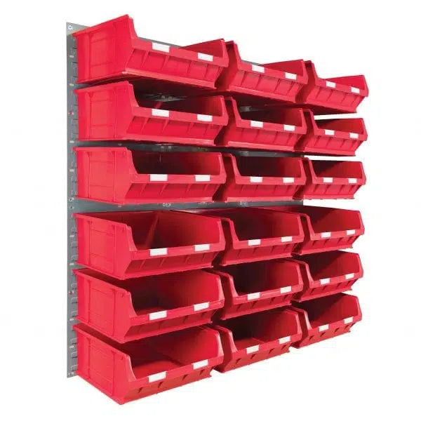 Wall Mounted Louvre Panel Kit 4 With Barton TC Bins