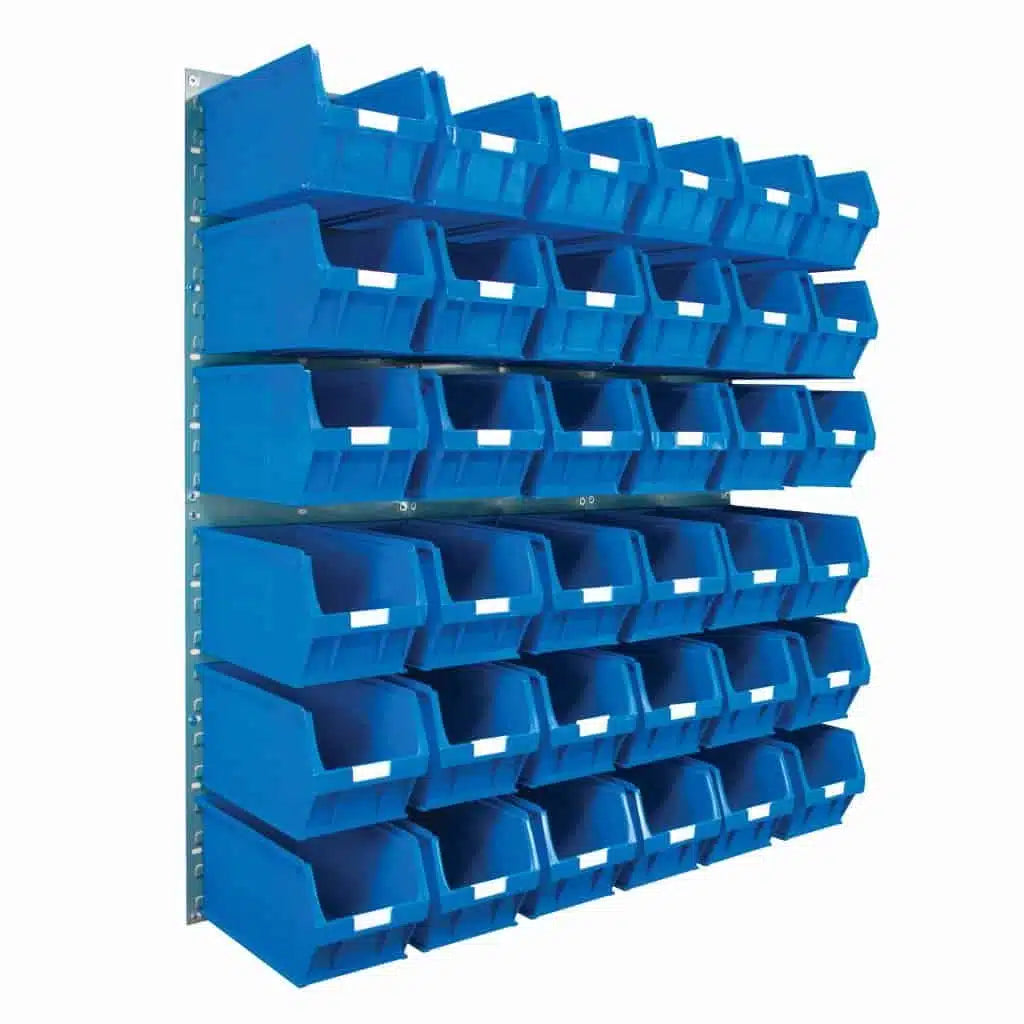 Wall Mounted Louvre Panel Kit 4 With Barton TC Bins