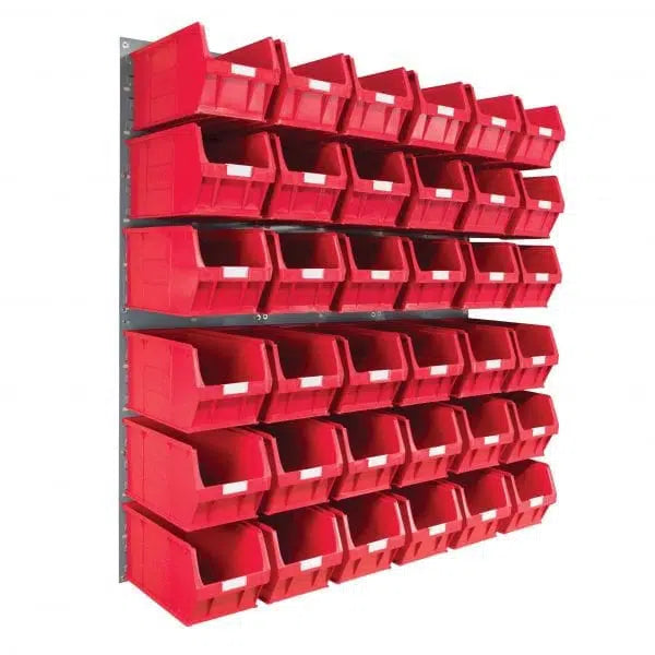 Wall Mounted Louvre Panel Kit 4 With Barton TC Bins