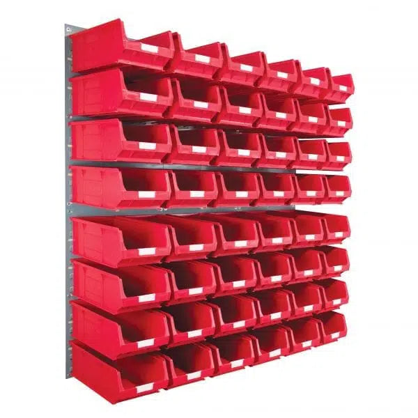 Wall Mounted Louvre Panel Kit 4 With Barton TC Bins