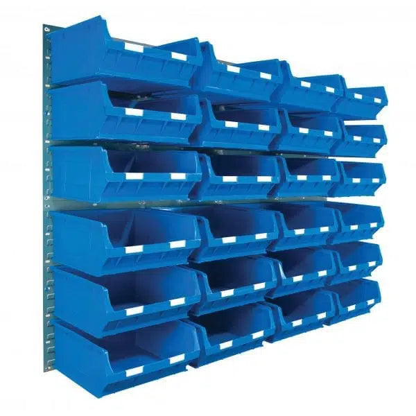 Wall Mounted Louvre Panel Kit 5 With Barton TC Bins