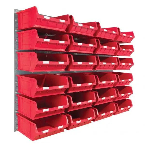 Wall Mounted Louvre Panel Kit 5 With Barton TC Bins